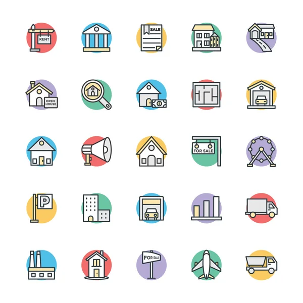 Real Estate Cool Vector Icons 2 — Stock Vector