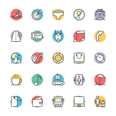 Serin vektör simgeler 2 seyahat