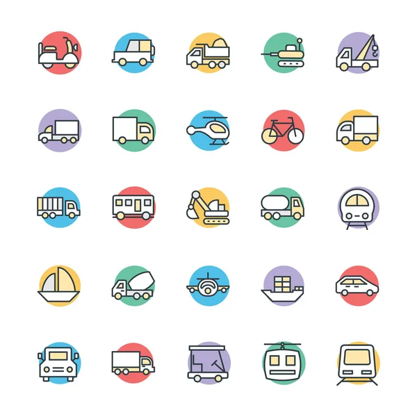 Vervoer van koel Vector Icons 2 — Stockvector