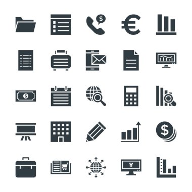 İş serin vektör simgeler 3