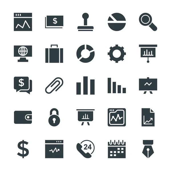 Negocios Cool Vector iconos 1 — Vector de stock