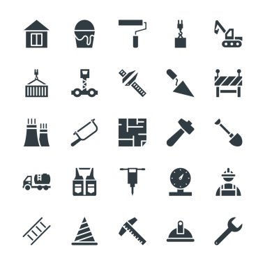 İnşaat güzel vektör simgeler 2