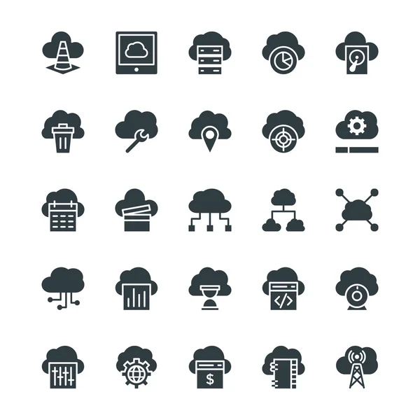 Cloud Computing Cool Vector Icons 2 — Stock Vector