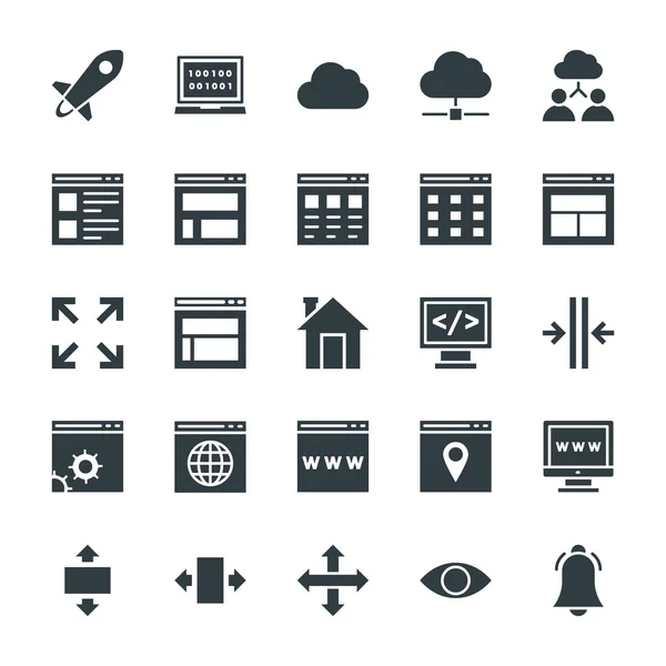 Ontwerp en ontwikkeling Cool Vector Icons 2 — Stockvector