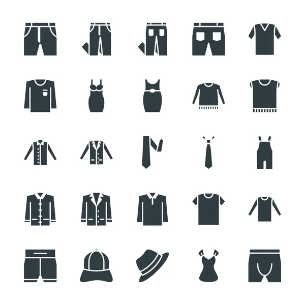 Moda y ropa Cool Vector Iconos 8 — Vector de stock