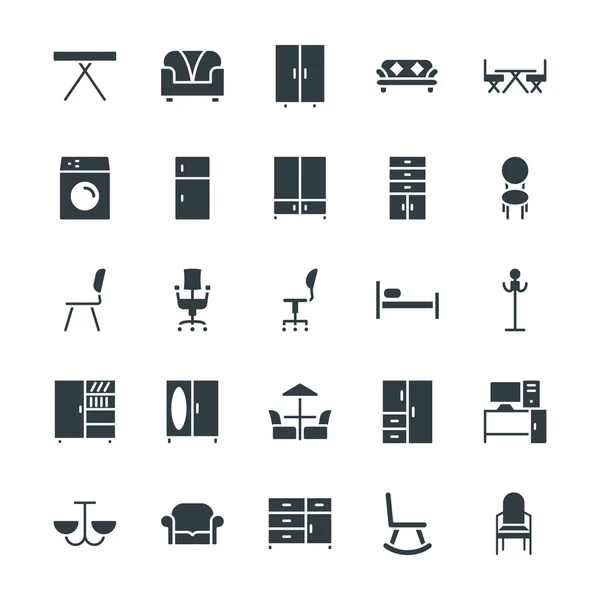 Furniture Cool Vector Icons 2 — Stock Vector