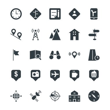 Map and Navigation Cool Vector Icons 3