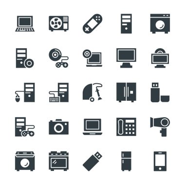 Elektronik Cool Vektör Simgeleri 2