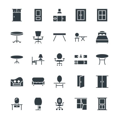 Furniture Cool Vector Icons 3