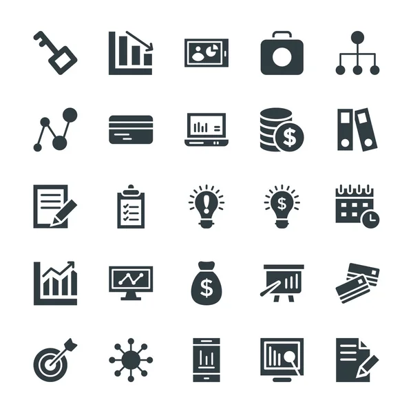 Negocios Cool Vector iconos 4 — Vector de stock