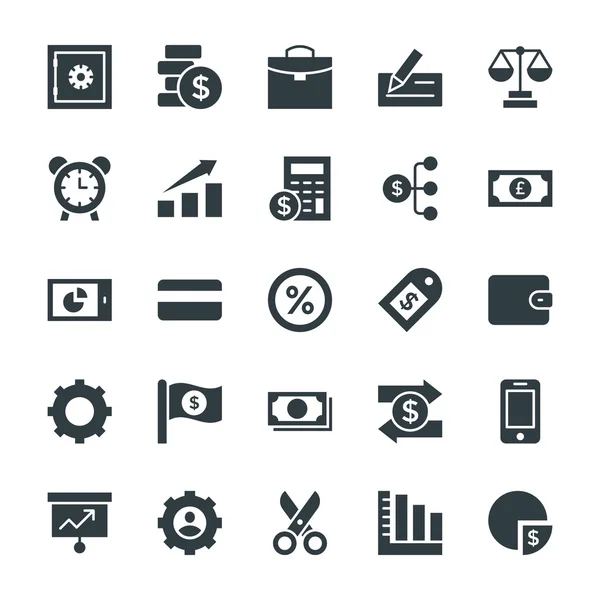 Finanzas Cool Vector iconos 4 — Vector de stock