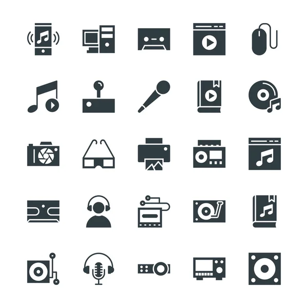 Multimedia cool vector icons 5 — Stockvector