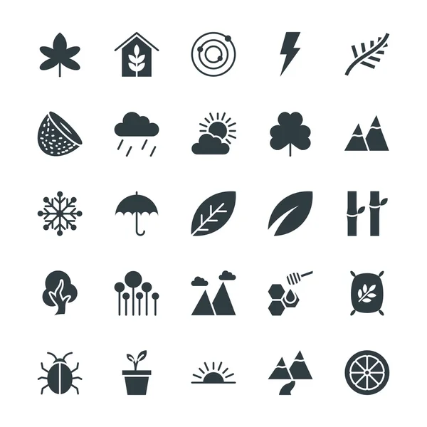 Naturaleza Cool Vector iconos 2 — Vector de stock