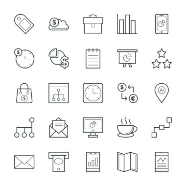 İş serin vektör simgeler 2