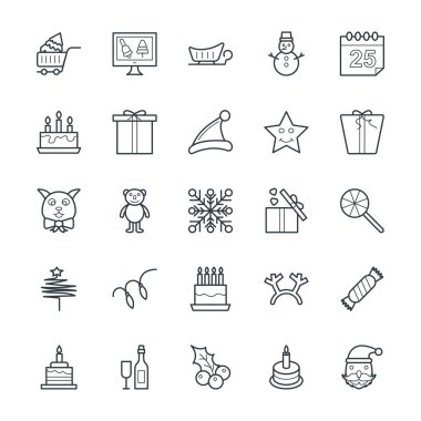 Noel serin vektör simgeler 4