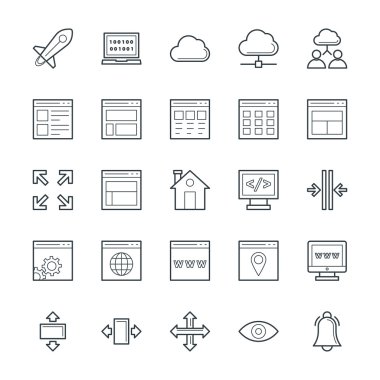 Design and Development Cool Vector Icons 2 clipart