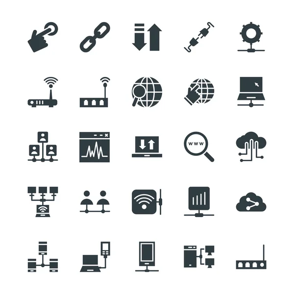 Networking Cool Vector Icons 3 — Stock Vector