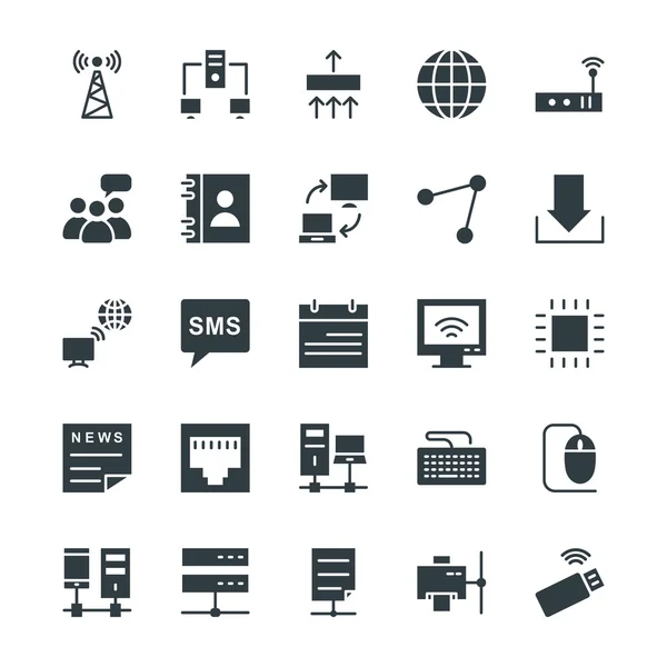 Networking Cool Vector Icons 1 — Stock vektor