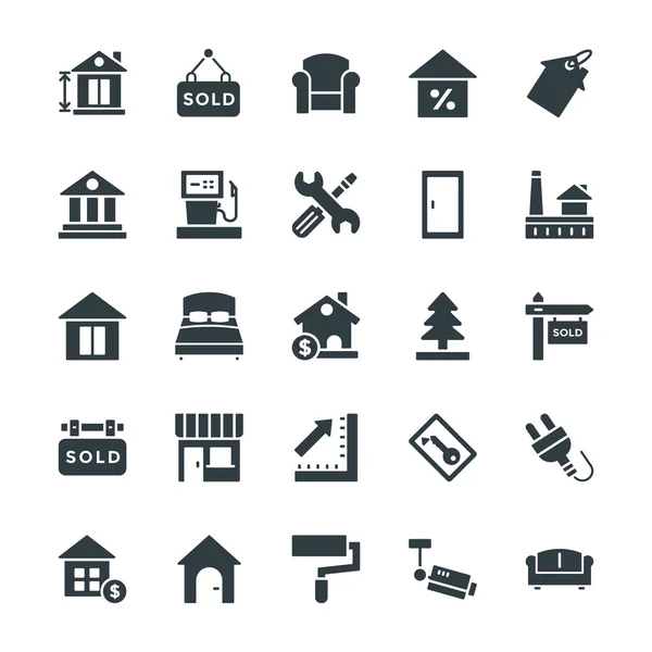 Real Estate Cool Vector Icons 3 — Stock Vector