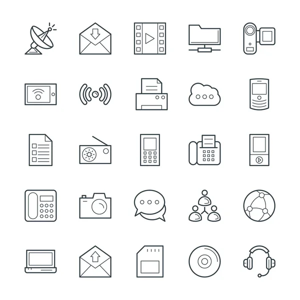 การสื่อสาร Cool Vector Icons 4 — ภาพเวกเตอร์สต็อก