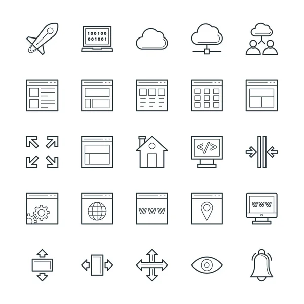 Design and Development Cool Vector Icons 2 — Stock Vector