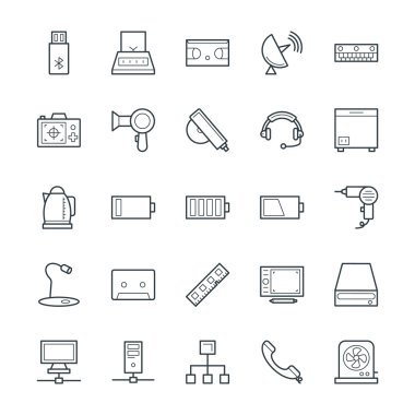 Electronic Cool Vector Icons 4 clipart