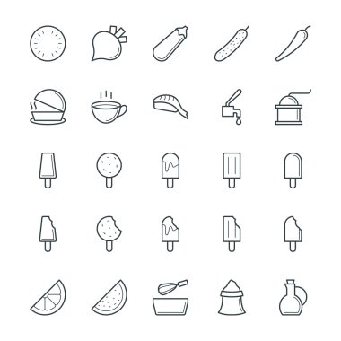 Food Cool Vector Icons 6 clipart