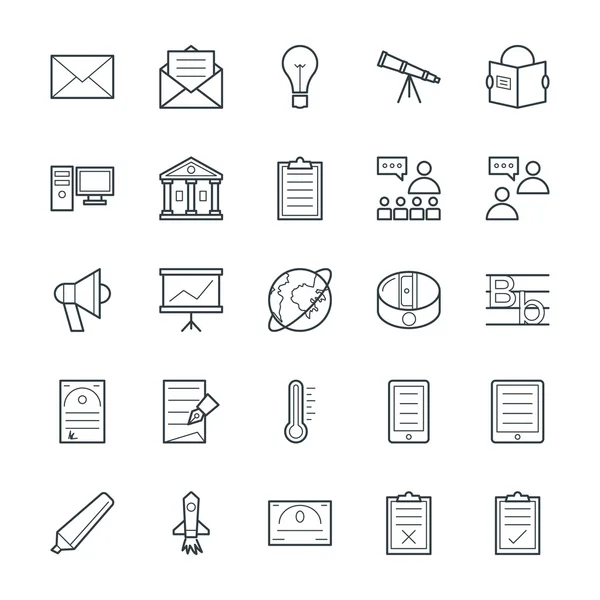 Onderwijs cool vector icons 6 — Stockvector