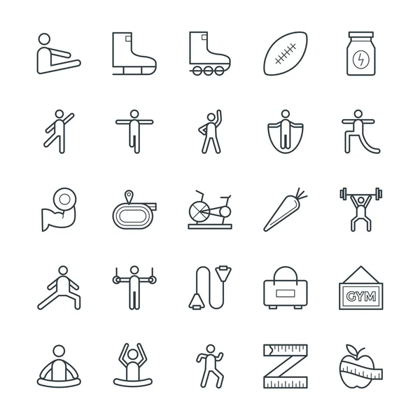 Fitness Cool Vector Icons 3 — Stock Vector