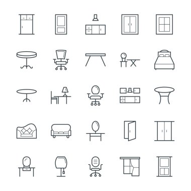 Furniture Cool Vector Icons 3