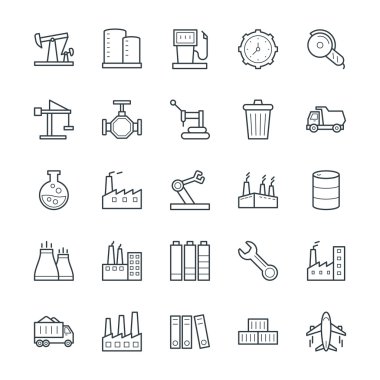 Endüstriyel Cool Vektör Simgeleri 3