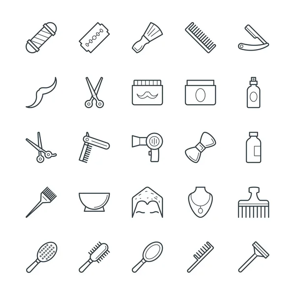 Hair Salon cool vector pictogrammen 1 — Stockvector