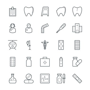 Medical and Health Cool Vector Icons 2 clipart