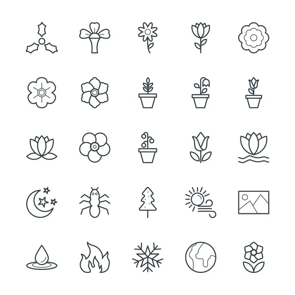 Nature Cool Vector Icons 5 — Stockový vektor