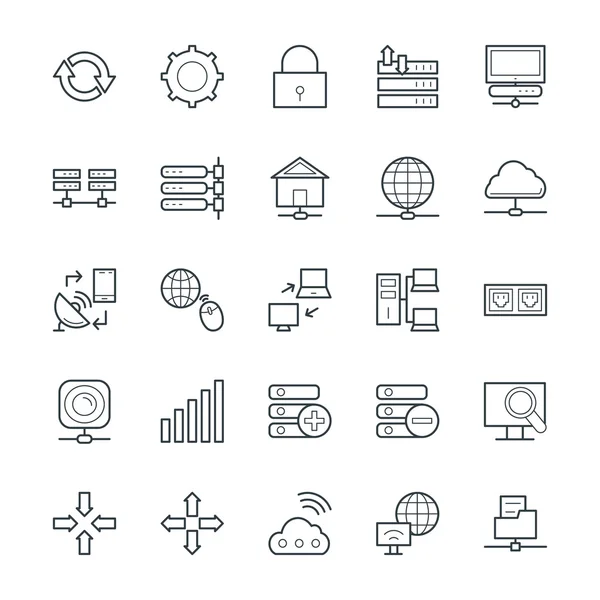 Networking Cool Vector Icons 2 — ストックベクタ