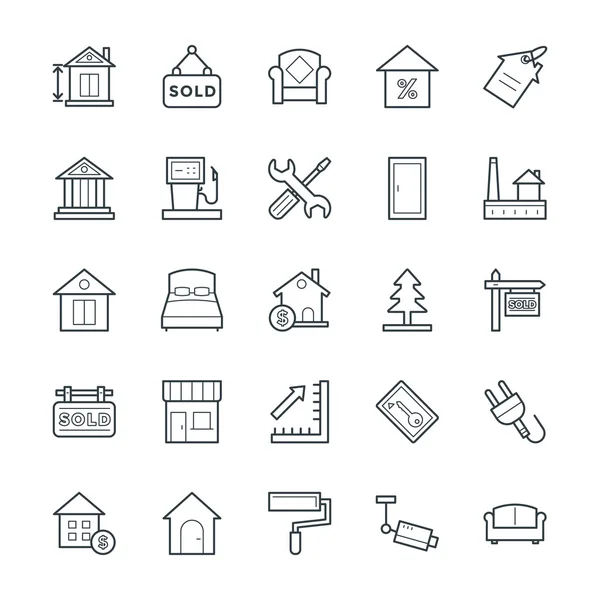 Real Estate Cool Vector Icons 3 — Stock Vector