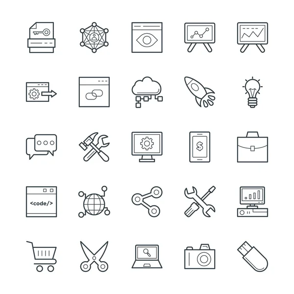 SEO and Internet Marketing Cool Vector Icons 1 — Stock Vector