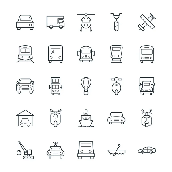 Transporte Cool Vector iconos 3 — Vector de stock