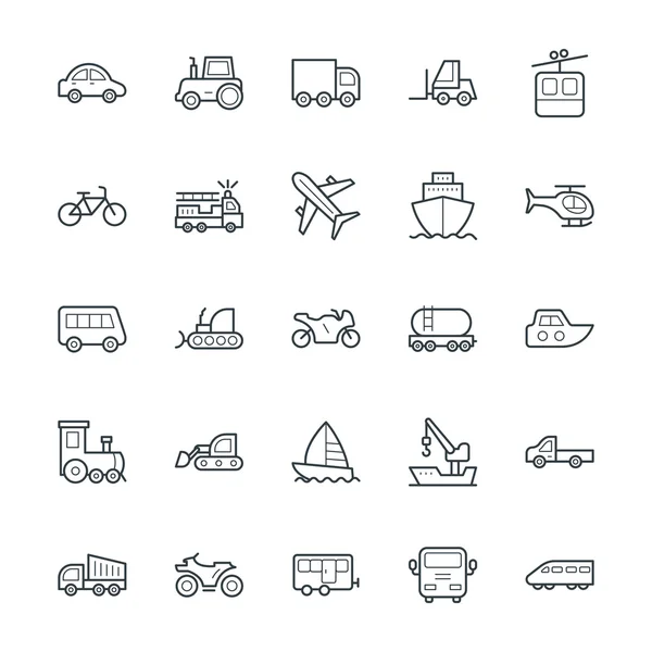 Transporte Cool Vector iconos 1 — Vector de stock