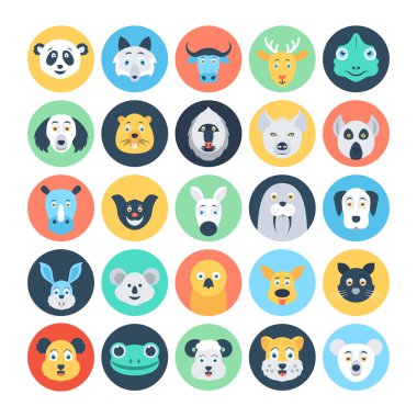 Download Animal Avatars Free Vector Eps Cdr Ai Svg Vector Illustration Graphic Art