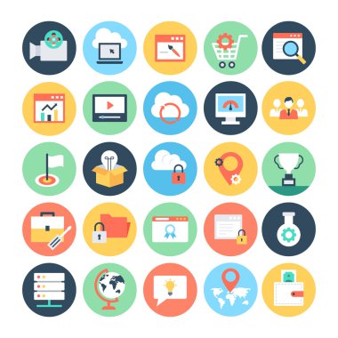 İş ve Seo Vektör Simgeleri 5