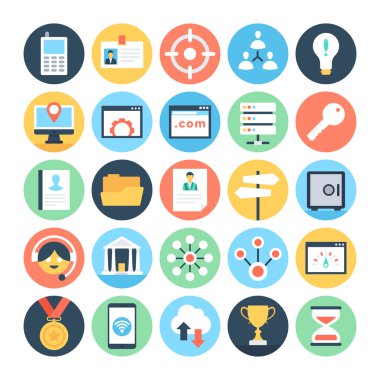 Dijital pazarlama vektör simgeler 5