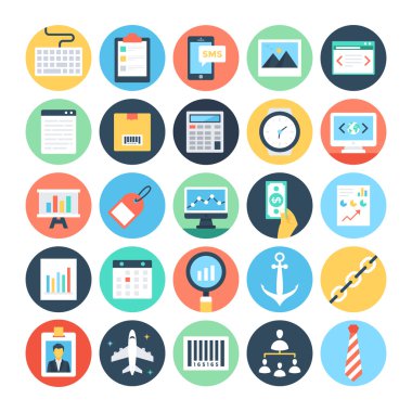 Dijital pazarlama vektör simgeler 4