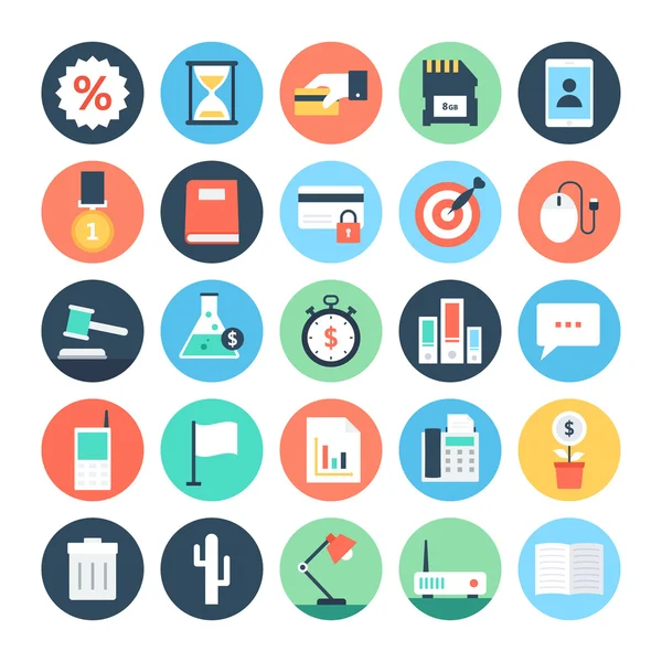 Business, Office And Internet Vector Icons 4 — Stock Vector