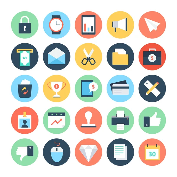 Business, Office en Internet Vector Icons 2 — Stockvector