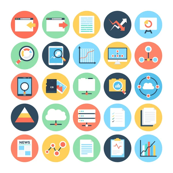 Data Science Vector Icons 3 — Stockvector