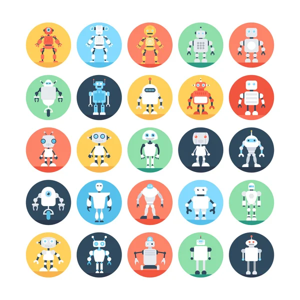 Robots, Robotica Vector Icons 2 — Stockvector