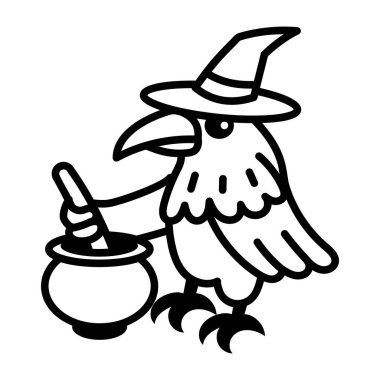 A sketchy style icon representing cooking