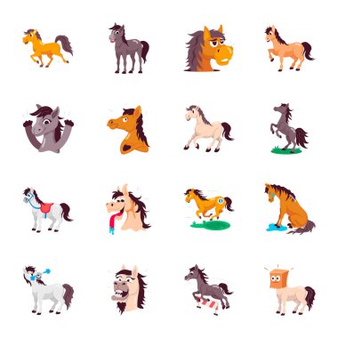 Şirin At Çizgi Filmi Etiketleri Koleksiyonu 