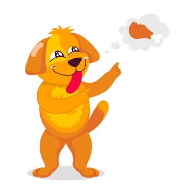 Gülümseyen bir köpek stili çıkartması. 